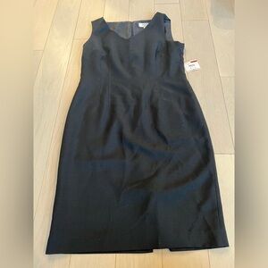NWT Kasper Separates Black V Neck Dress